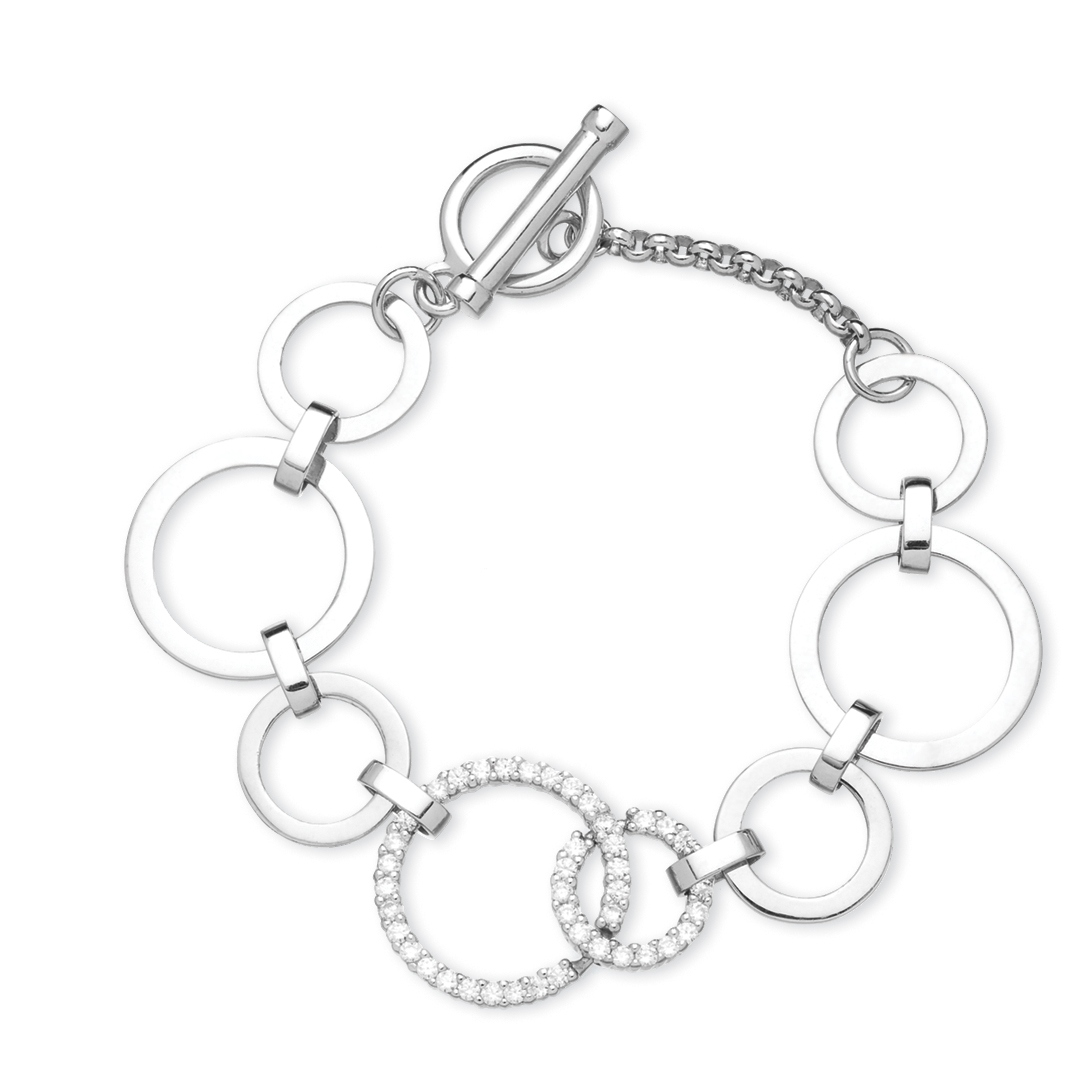 STERLING SILVER CIRCLE BRACELET GARO JEWELLERS