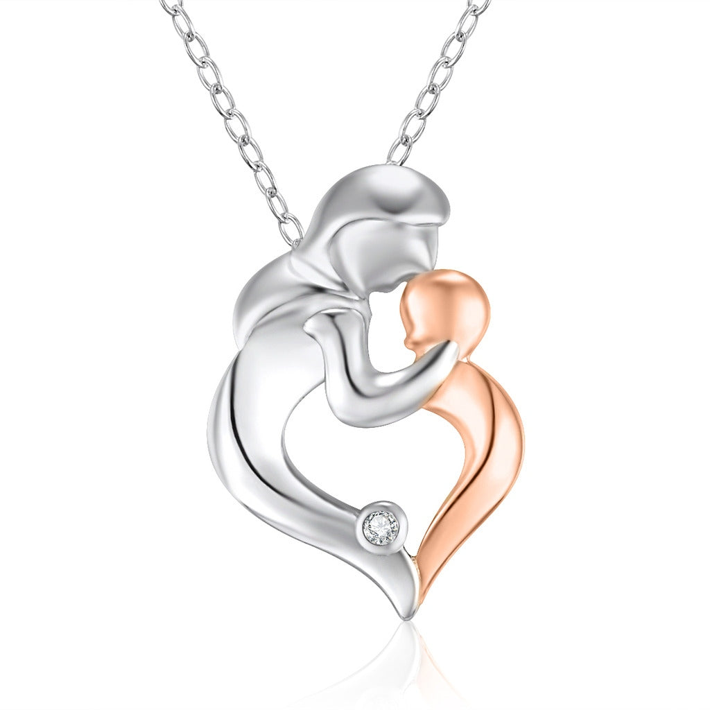 SILVER MOTHER AND CHILD NECKLACE – GARO JEWELLERS